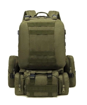 Тактичний похідний рюкзак на 56 л D3-GGL-401 Олива