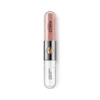 Ультрастойкая двухсторонняя жидкая помада Kiko Milano Unlimited Double Touch-102 Beige Rosato Satinato