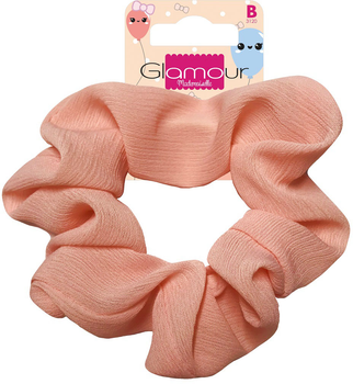Резинка для волосся Glamour Mademaiselle Пудрово-рожева (3031440007073)