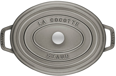 Каструля чавунна Staub La Cocotte овальна Сірий графіт 3.2 л (40500-276-0)
