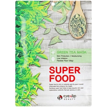 Тканевая маска для лица "Зеленый чай" Eyenlip Super Food Green Tea Mask 23 мл (8809555251415)