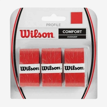 Обмотка Wilson profile overgrip RD 3pack Красный (WRZ4025RD)