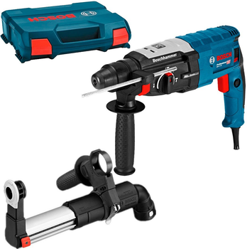 Перфоратор Bosch Professional GBH 2-28 в чемодане с насадкой пылеудаления GDE 16 Plus (0611267500+1600A0015Z)