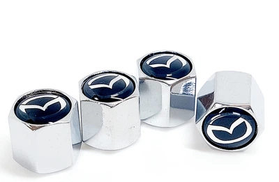 Колпачки на ниппель 4шт золотник с логотипом Mazda
