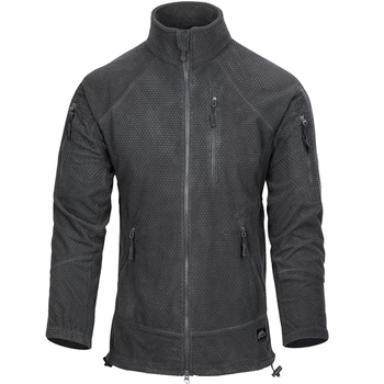 Куртка тактична Helikon-Tex Флісова на замку S Сіра ALPHA TACTICAL JACKET - GRID FLEECE S SHADOW GREY (BL-ALT-FG-35-B03-S)