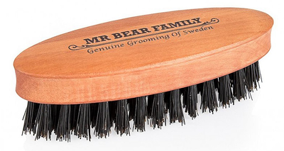 Szczotka do brody Mr Bear Family Beard Brush Travel Size brązowa (73144977)