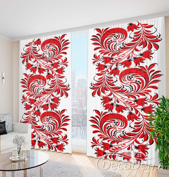 Фото Штори PHOTODECOR "Петриківський розпис 2"