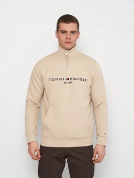 Толстовка на блискавці чоловіча Tommy Hilfiger 11267.1 XL (50) Бежева (2000000005546)