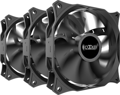 Набор вентиляторов PcCooler DN 120 3 in 1 Black