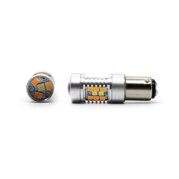 Светодиодные лампы P21/5W Led в габариты Carlamp 4G-Series (4G/1157 W-Y)