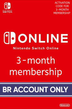 Nintendo Switch Online 3 Month Individual Membership | Brazil (ключ активації)