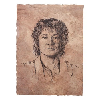 Постер LORD OF THE RINGS Portrait of Bilbo Baggins (Властелин колец) 208х281мм (872801623)