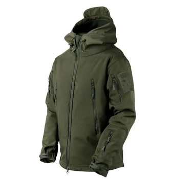 Куртка софтшел Gman Олива Soft Shell на флисе 4XL