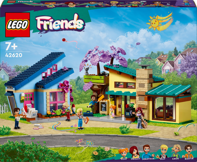 Zestaw klocków Lego Friends Dom rodzinny Olly’ego i Paisley 1126 części (42620)