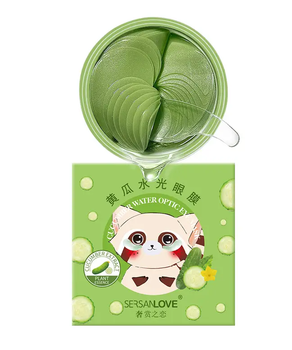 Гидрогелевые патчи под глаза SERSANLOVE Cucumber Water Eye Mask с экстрактом огурца, 60 шт