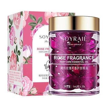 Капсули Soyraie для догляду за волоссям Rose Fragrance Essential Oil з екстрактом олії троянди 30 шт