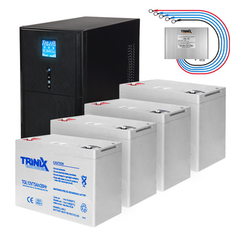 Комплект резервного живлення: Kraft PSW3000VA/2400W(LCD)48V UPS + гелева батарея 3810 Вт*г (42-00064-3-1)