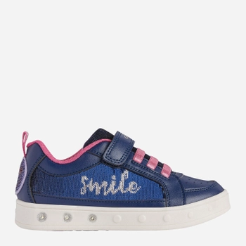 Buty sportowe dziecięce dla dziewczynki na rzepy Geox J258WF-0BCAT-C4268 26 Niebieskie (8050036551207)