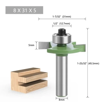 Фриза пазовая с подшипником 8x31x5
