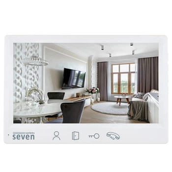 Видеодомофон 7 дюймов SEVEN DP-7571 FHD White