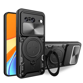 Чехол накладка Omeve Magnetic Ring для Google Pixel 8 black