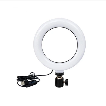 Кольцевая USB LED лампа с поворотным механизмом 16 см Белый (sv2612-1)