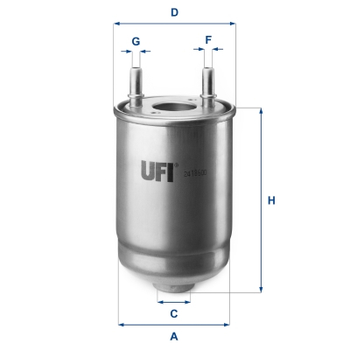 Фильтр топливный UFI 24.186.00