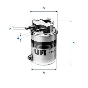 Фільтр паливний UFI 24.095.04