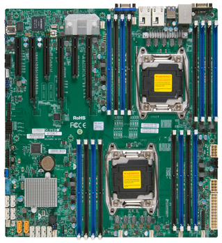 Материнская плата Supermicro MBD-X10DRI-O (s2011, Intel C612, PCI-Ex16)