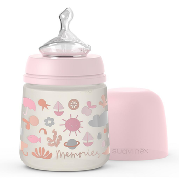 Пляшечка для годування Suavinex Memories 150 мл Pink (307108)