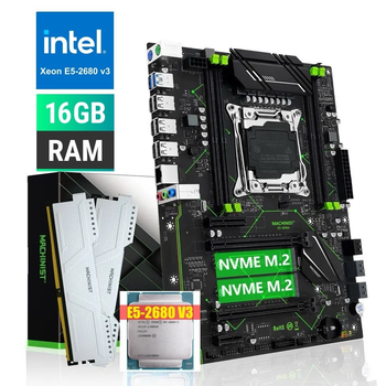 Комплект Full V5 / Machinist E5-MR9A LGA 2011-3 / Intel Xeon E5-2680v3 2.5-3.3 GHz / 16GB DDR4