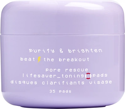 Педы Glow Hub Purify & Brighten Pore Resque Lifesaver Toning Pads для очищения пор с Салициловой кислотой 113 г (5019607247614)