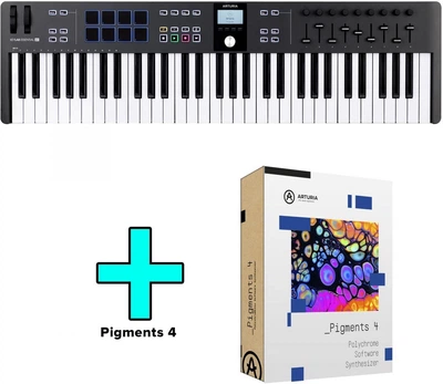 MIDI-клавиатура Arturia KeyLab Essential 61 mk3 (Black) + Arturia Pigments
