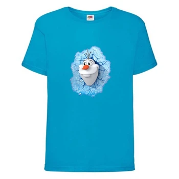 Футболка детская Холодное сердце 002 (Frozen) синяя (FRH blu 002) 104 см