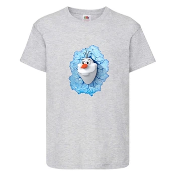 Футболка детская Холодное сердце 002 (Frozen) серая (FRH gr 002) 128 см