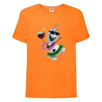 Футболка детская Холодное сердце 005 (Frozen) оранжевая (FRH orn 005) 128 см