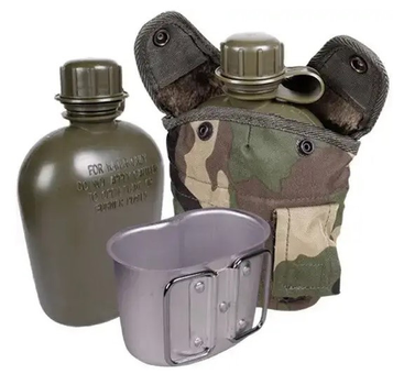 Армейская фляга с подстаканником и чехлом Mil-tec multicam 14506020