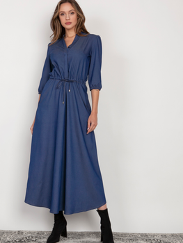 Плаття максі жіноче Lanti SUK205 40 Синє (5904252721407)