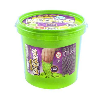 Кинетический песок "KidSand", зеленый, 1200 г (TS0109199644179)