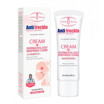 Крем відбілюючий Anti Freckle Cream Dermatology Inspired Care, крем від ластовиння і пігментних плям, 20 г