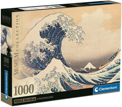 Puzzle Clementoni Hokusai: La Grande Onda 1000 elementów (8005125397075)