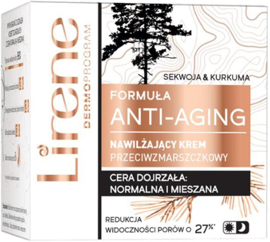 Krem do twarzy Lirene Formuła Anti-Aging Cream Sequoia & Curcuma 50 ml (5900717761711)