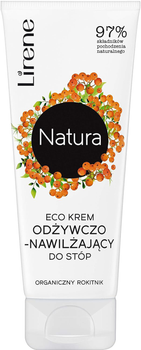Крем для ніг Lirene Natura Eco Organic Sea Buckthorn Foot Cream 75 мл (5900717850415)