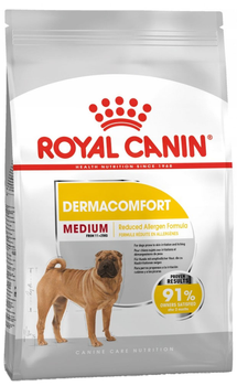 Sucha karma Royal Canin Medium Dermacomfort dla dorosłych psów średnich ras o wrażliwej skórze 3 kg (3182550773829)
