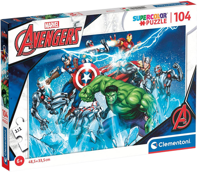 Puzzle Clementoni Marvel Avengers 104 elmenty (8005125257447)