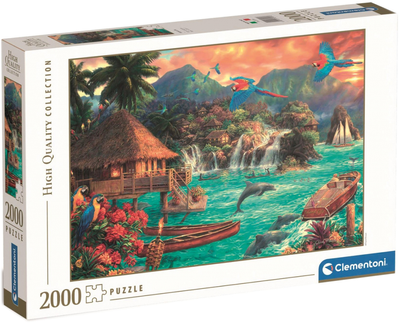 Puzzle Clementoni HQ Życie na wyspie 2000 elementów (8005125325696)