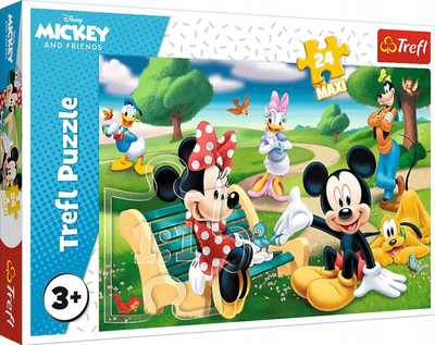 Puzzle Trefl Maxi Myszka Miki w gronie przyjaciół 24 elementy (5900511143447)