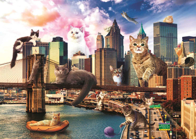 Пазл Trefl Кішки в Нью-Йорку 1000 елементів (5900511105957)