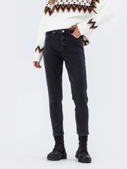 Джинсы утепленные Slim Fit женские Dressa 65586 25 Темно-серые (2000406091686_D)