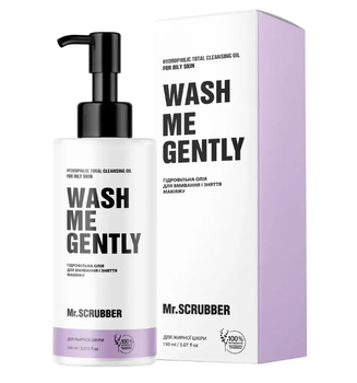 Гидрофильное масло для умывания и снятия макияжа WASH ME GENTLY для жирной и проблемной кожи Mr.SCRUBBER